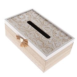 Drevená krabička na vreckovky Mandala, 20 x 11,5 x 9 cm