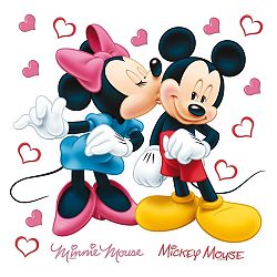 Samolepiaca dekorácia Minnie a Mickey, 30 x 30 cm