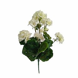 Umelá kvetina Muškát biela, 47 cm