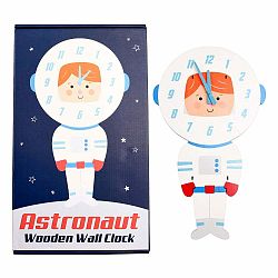 Detské nástenné hodiny z dreva Rex London Astronaut