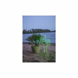 Zelené vonkajšie LED svietidlo v tvare kaktusu Star Trading Tuby, výška 54 cm